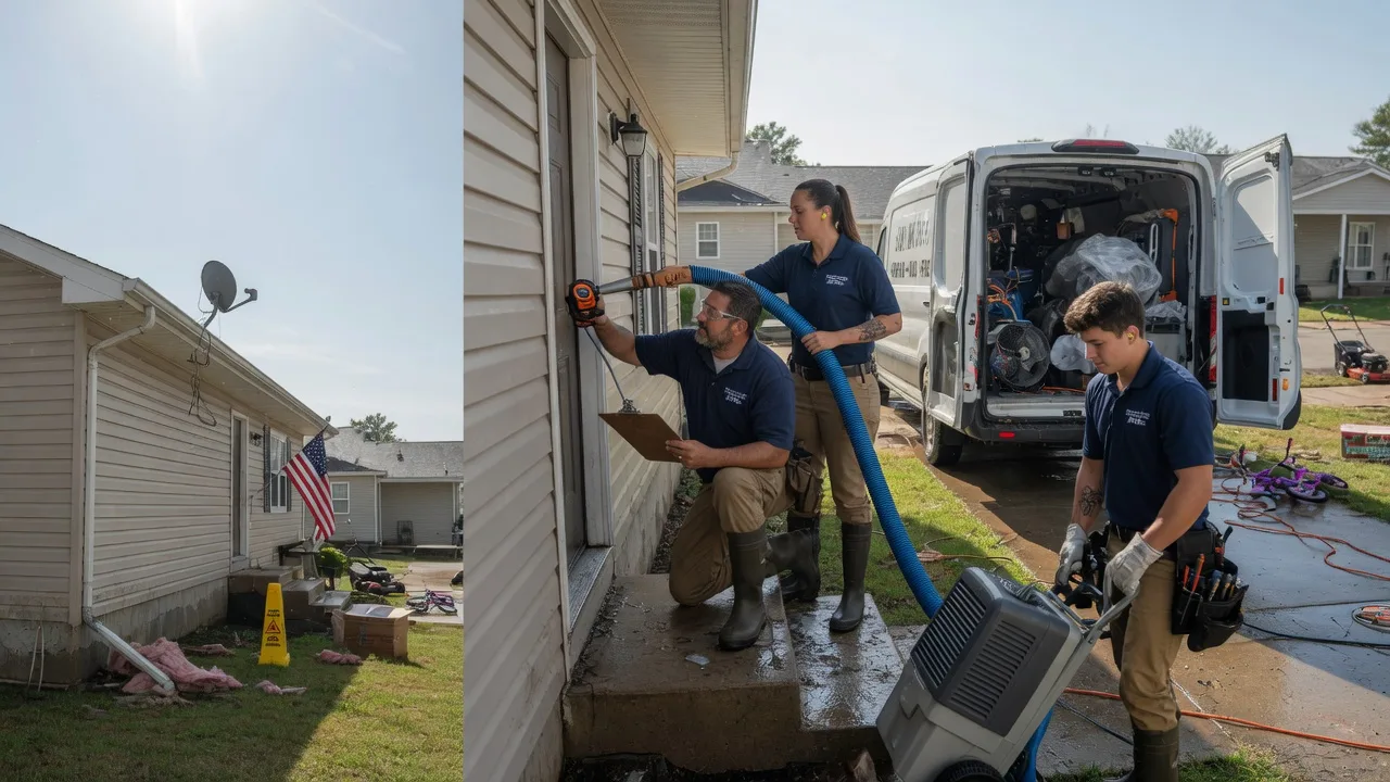 Ceiling Water Damage Restoration in Tom Bean, TX near me